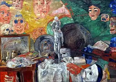 Attributes of the Studio (1889), oil on canvas, 83 x 113.5&nbsp;cm., Alte Pinakothek, Munich