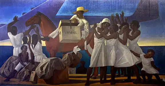 Art in the Tropics, mural in the William Jefferson Clinton Federal Building, Washington, D.C., by Rockwell Kent (1938)