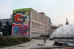 Graffiti mural in Gutovka, Prague 10, Czech Republic, 2012