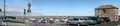 A panoramic view of Fisherrow harbour and its pleasure craft