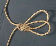 Tighten and dress the knot