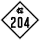 North Carolina Highway 204 marker