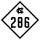 North Carolina Highway 286 marker