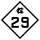 North Carolina Highway 29 marker