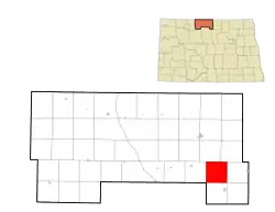 Location of Willow Vale Township