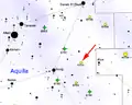 Map showing location of NGC 6755 (Roberto Mura)