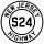 Route S24 marker