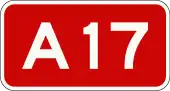 A17 motorway shield}}