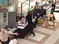 Cosmic Carnival - NMSR member Frank Gfelner talks with the public - 2005