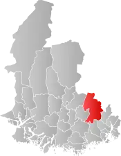 Øvrebø og Hægeland within Vest-Agder