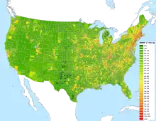 Image 2The concentration of NRHP listings throughout the U.S. (from United States National Register of Historic Places listings)