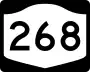 New York State Route 268 marker