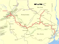 Historical route of NYS&W