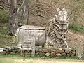 Nandi (bull) near the Kirtinarayana temple at Talakad