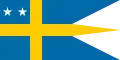 Major general/Rear admiral command flag (2 stars)(1972–present)