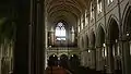 A view of the nave taken from one of the transepts