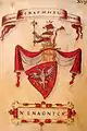Nemanjić dynasty coat of arms, Korenić-Neorić Armorial (1595)