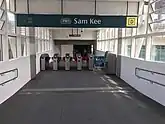 New Sam Kee LRT Station Exit D Leading Towards One Punggol