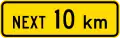 (PW-24) Sign effective for the next 10 kilometres