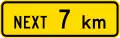 (PW-24) Sign effective for the next 7 kilometres
