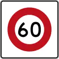 (R1-8.1) 60&nbsp;km/h speed limit
