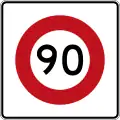 (R1-8.1) 90&nbsp;km/h speed limit