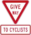 Give way to Cyclists