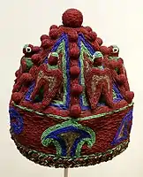 Beaded Oba's royal crown, Indianapolis Museum of Art