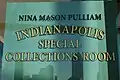 Nina Mason Pulliam Special Collections Room Sign