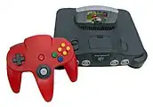 The fourth and fifth generation of video game consoles like PlayStation, Sega Genesis, Super Nintendo and Nintendo 64 (pictured) were a hit in the 1990s. Video game hits like Pokémon Red and Blue, Sonic the Hedgehog, Super Mario World, Final Fantasy VII, Gran Turismo, and Mario Kart 64 were popular in the decade.