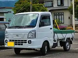 Nissan NT100 Clipper (2013-present) .mw-parser-output .hatnote{font-style:italic}.mw-parser-output div.hatnote{padding-left:1.6em;margin-bottom:0.5em}.mw-parser-output .hatnote i{font-style:normal}.mw-parser-output .hatnote+link+.hatnote{margin-top:-0.5em}Further information: Suzuki Carry