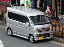 Nissan NV100 Clipper Rio (2015-present) .mw-parser-output .hatnote{font-style:italic}.mw-parser-output div.hatnote{padding-left:1.6em;margin-bottom:0.5em}.mw-parser-output .hatnote i{font-style:normal}.mw-parser-output .hatnote+link+.hatnote{margin-top:-0.5em}Further information: Suzuki Carry