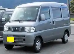 Nissan NV100 Clipper (2012-2013) .mw-parser-output .hatnote{font-style:italic}.mw-parser-output div.hatnote{padding-left:1.6em;margin-bottom:0.5em}.mw-parser-output .hatnote i{font-style:normal}.mw-parser-output .hatnote+link+.hatnote{margin-top:-0.5em}Further information: Mitsubishi Minicab