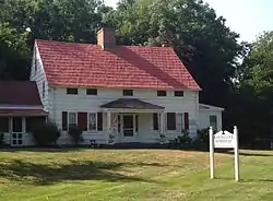 The c. 1721 Noah Hallock homestead, the oldest extant structure in Rocky Point
