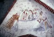 Fresco above the organ