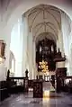 Interior looking west