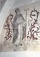 Fresco on the northern side of the nave depicting Saint Antonius