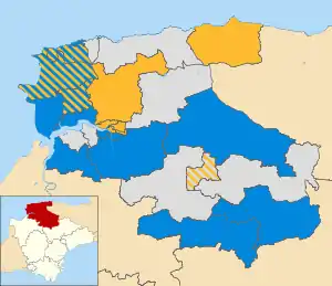 2011 results map