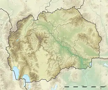 Vodno is located in North Macedonia