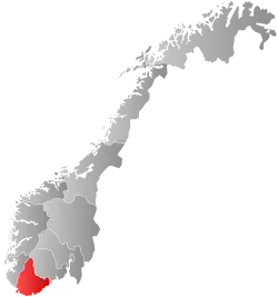 Official logo of Agder fylke