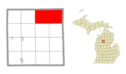 Location within Missaukee County