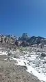 Base of Notch Peak after a snowstorm, February 2022.