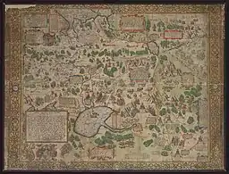 Volgodonskaya Perevoloka on the map (1562).