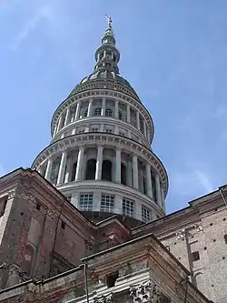 The cupola of the Basilica of San Gaudenzio, symbol of Novara, is 121 metres (397&nbsp;ft) high.