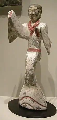 Tomb figure of dancing girl, Han Dynasty (202 BCE—220 CE)