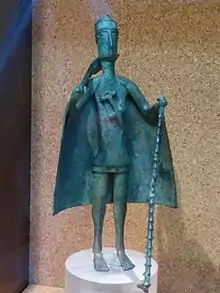 Bronze sculpture of a Nuragic chief from Uta.