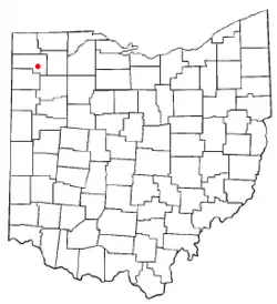 Location of Defiance, Ohio