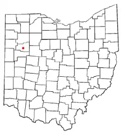 Location in the state of Ohio