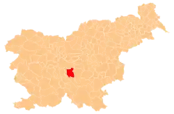 Location of the Municipality of Grosuplje in Slovenia