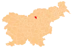 The location of the Municipality of Mozirje